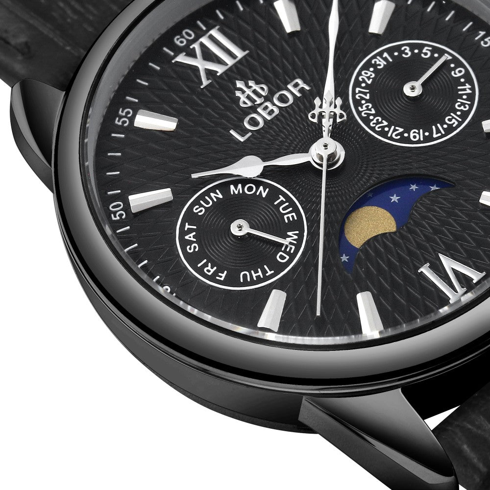 Black moonphase watch for women
