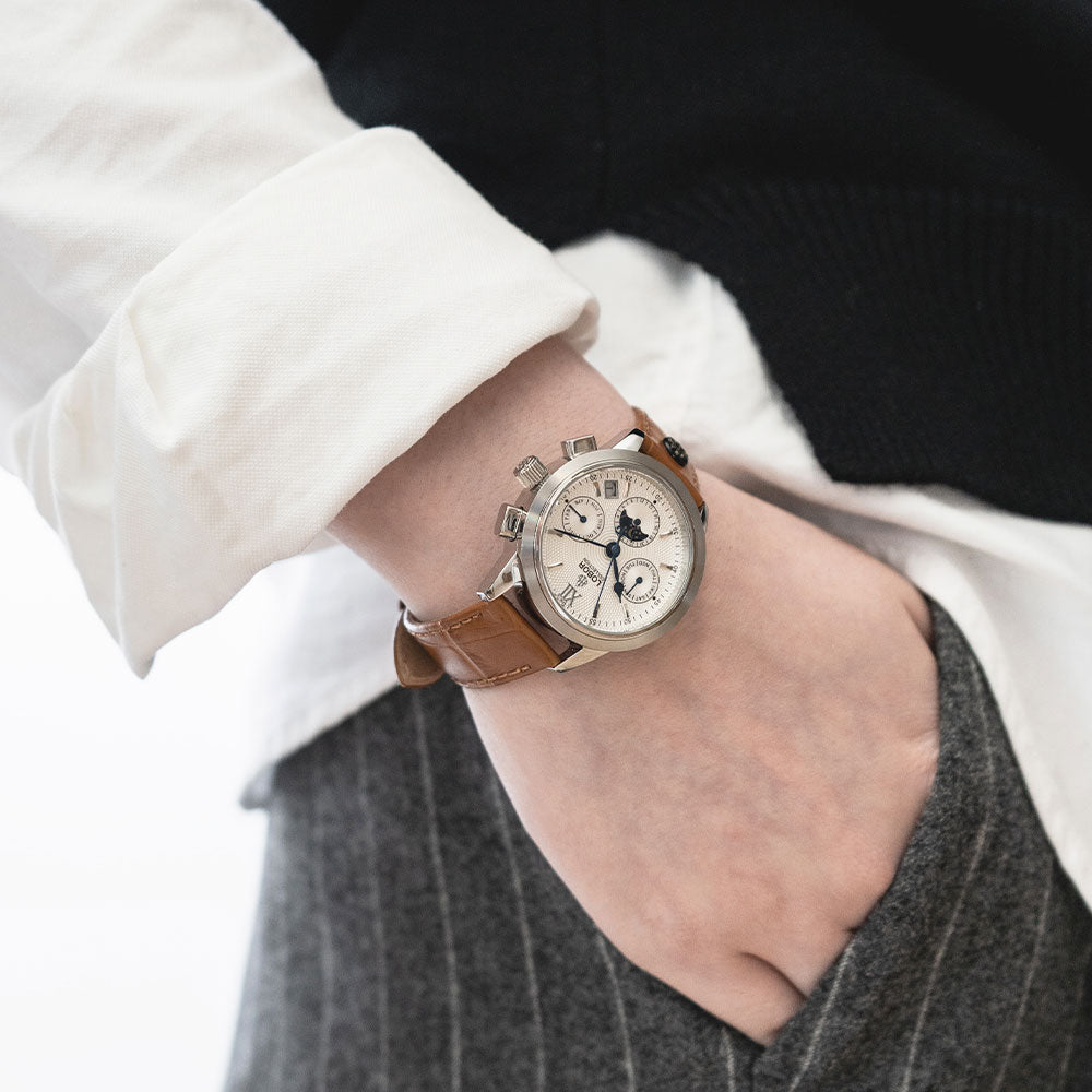 Brown moonphase automatic watches for women