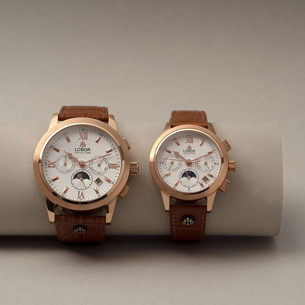 Brown moonphase automatic watches for women