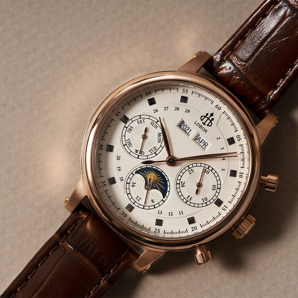 Brown moonphase watch for women