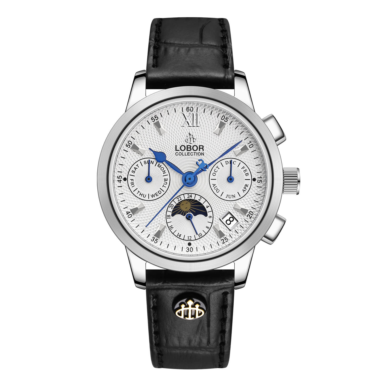 Black moonphase automatic watches for women