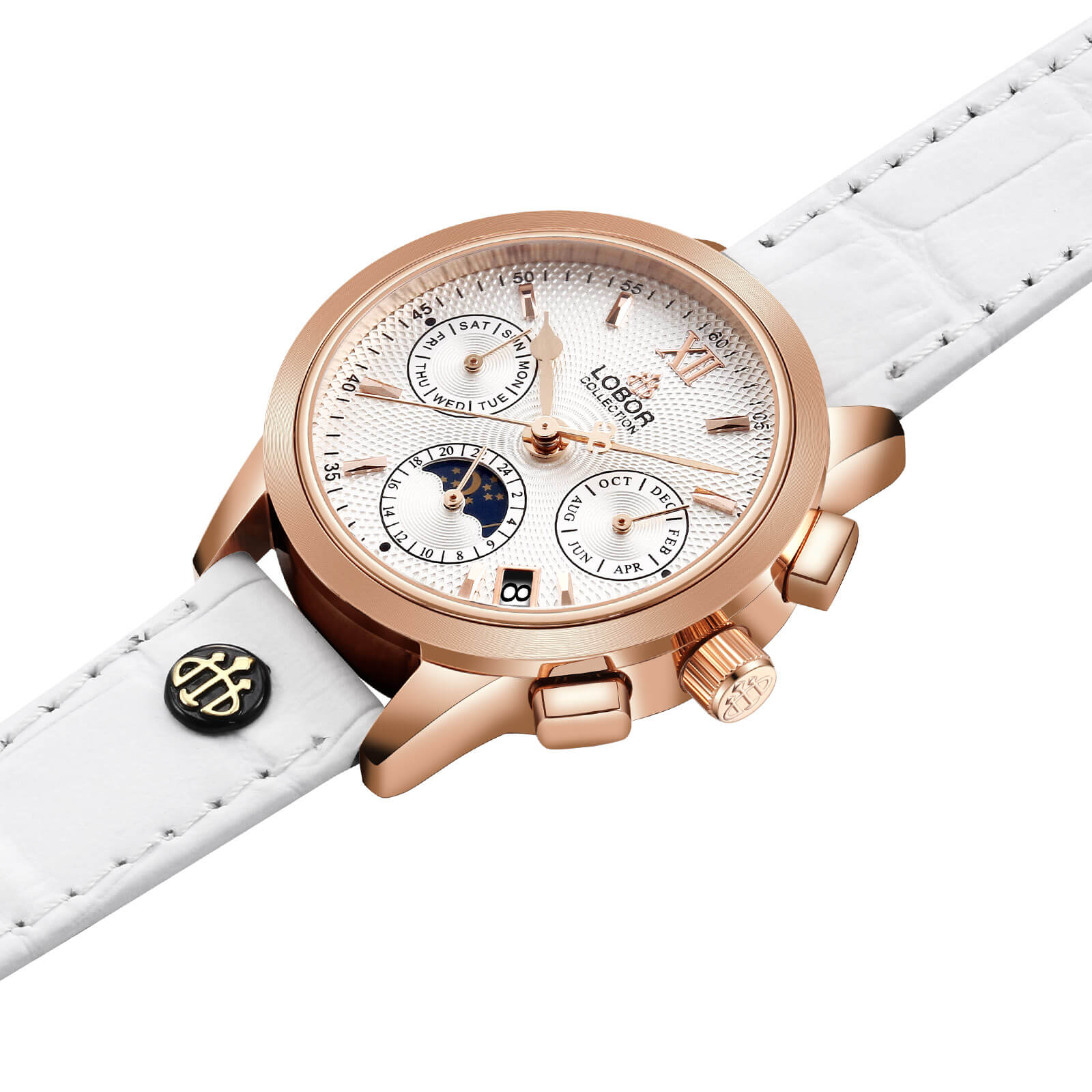 White moonphase automatic watches for women