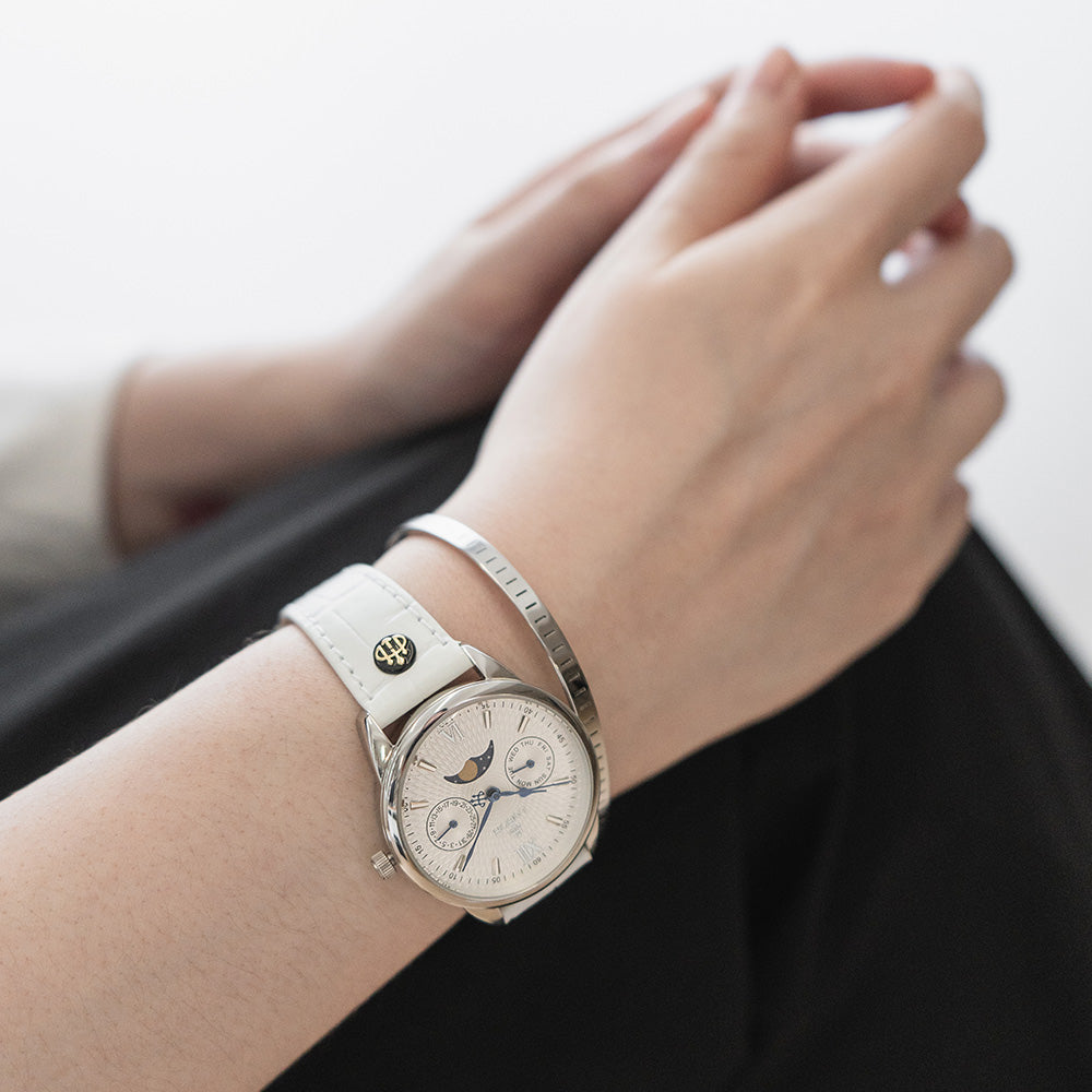 White moonphase watch for women
