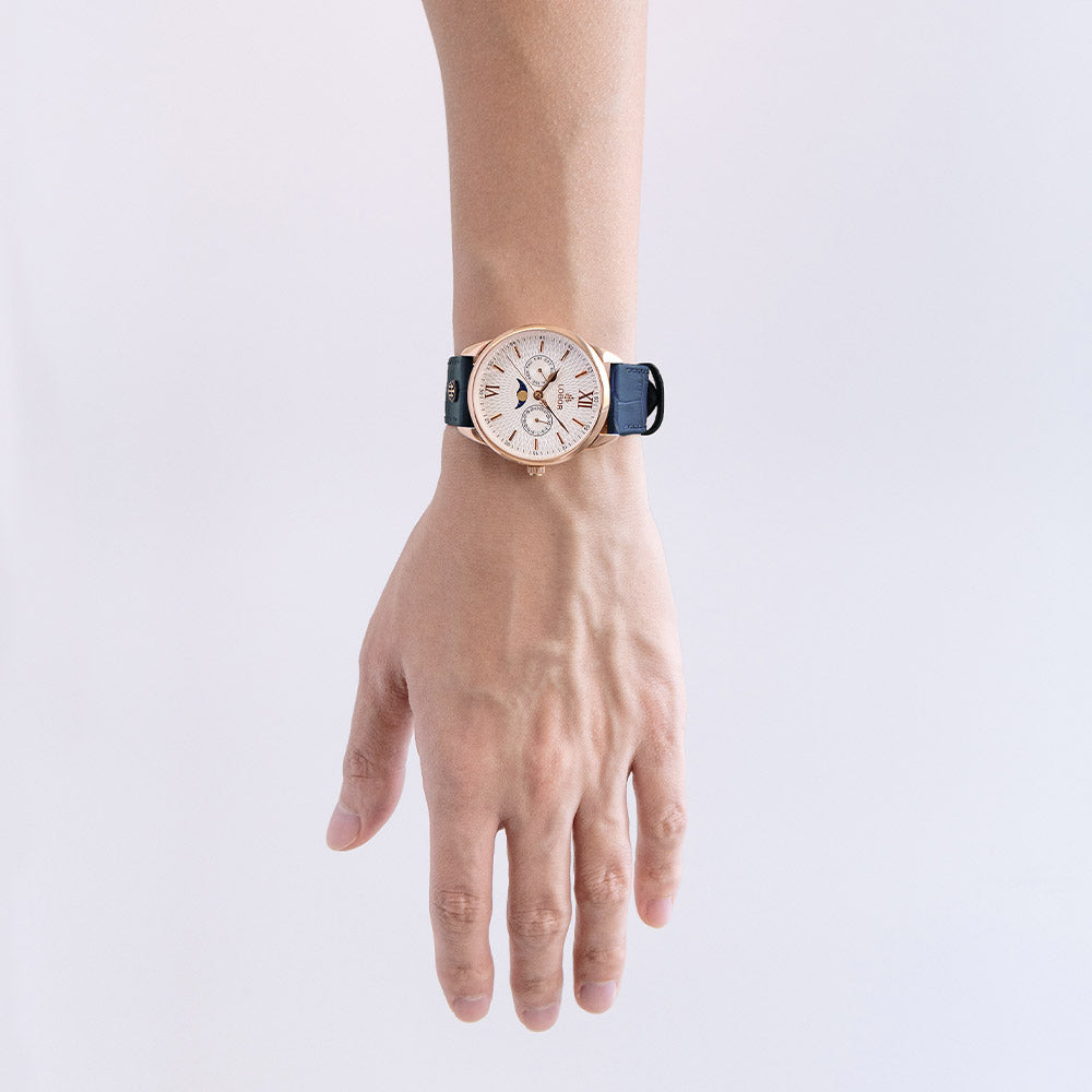 Blue moonphase watch for men