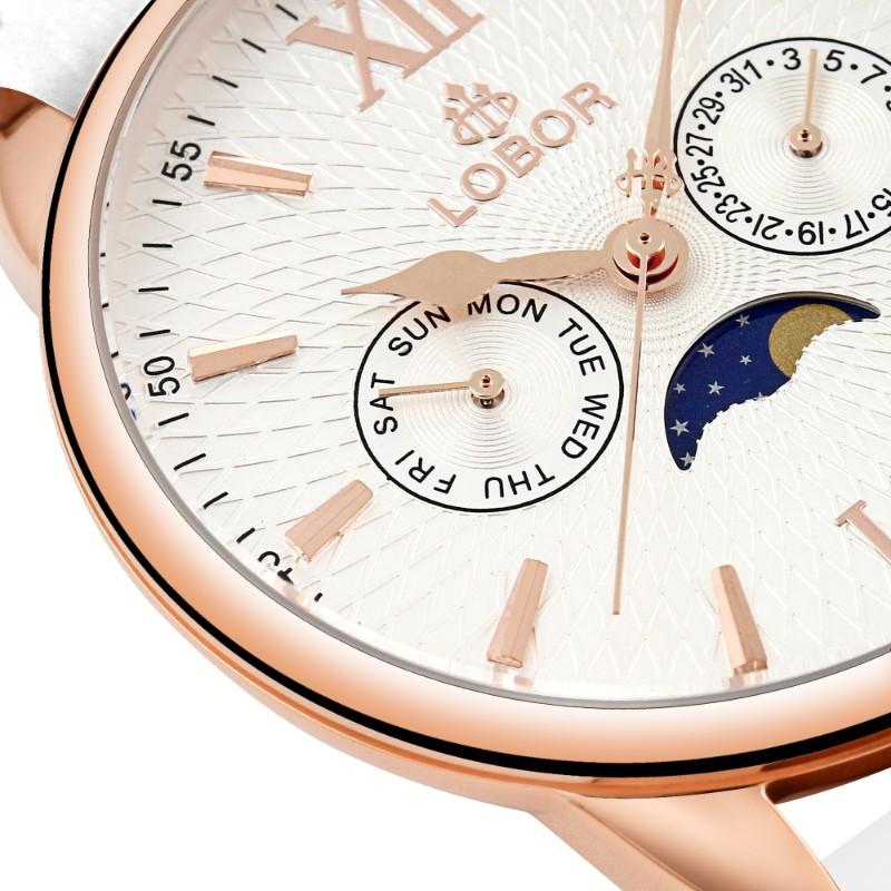 White moonphase watch