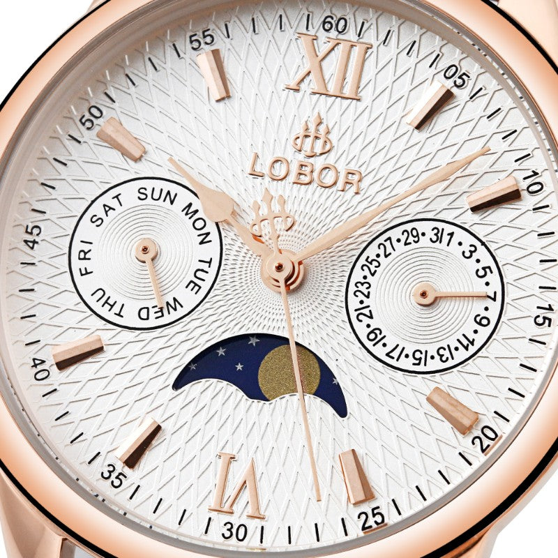 Blue moonphase watch for women