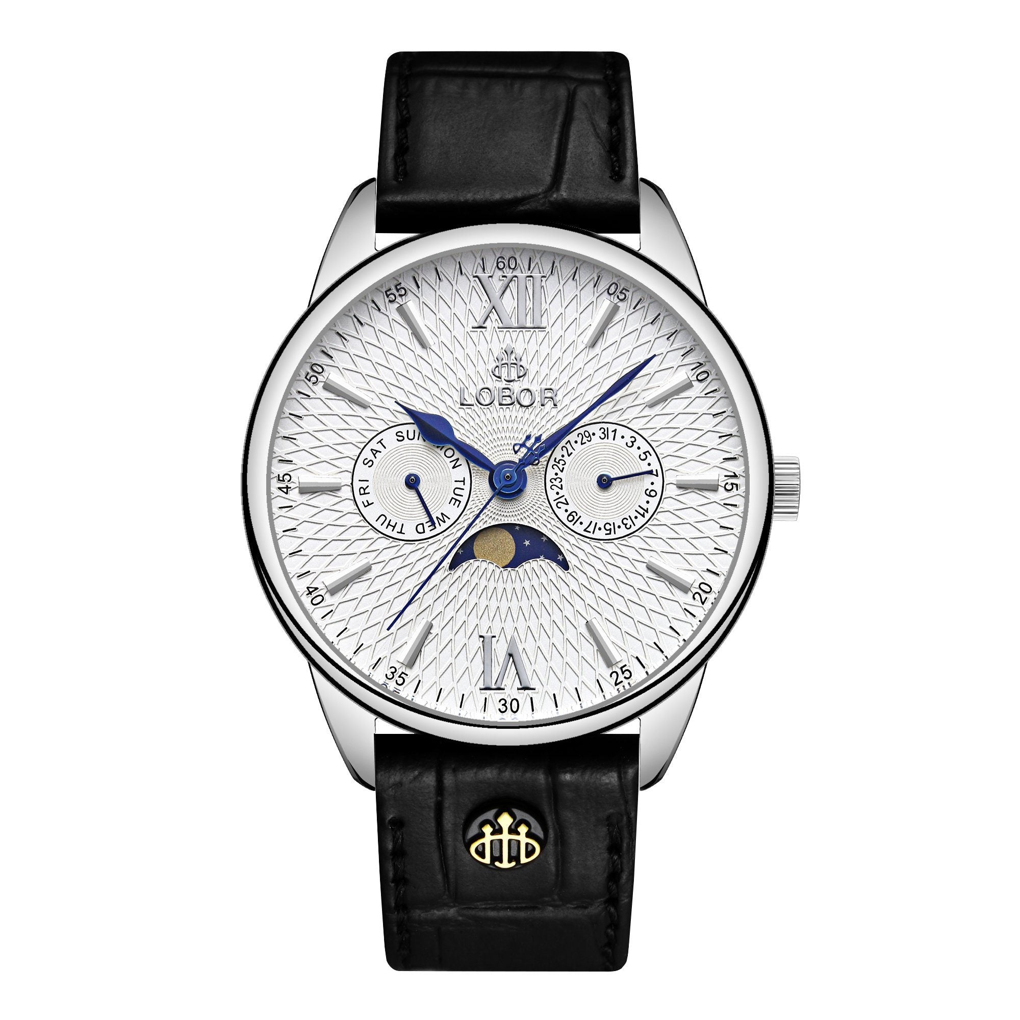 Black moonphase watch for men 