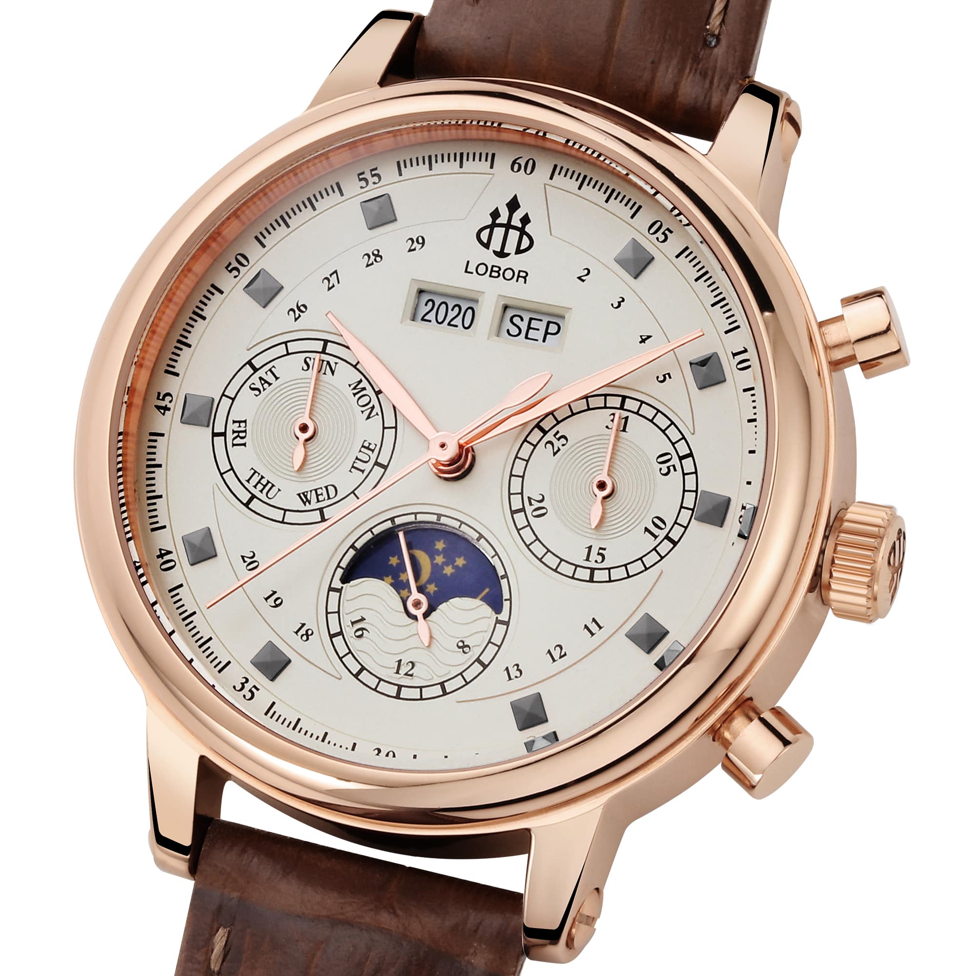 Brown moonphase watch for women