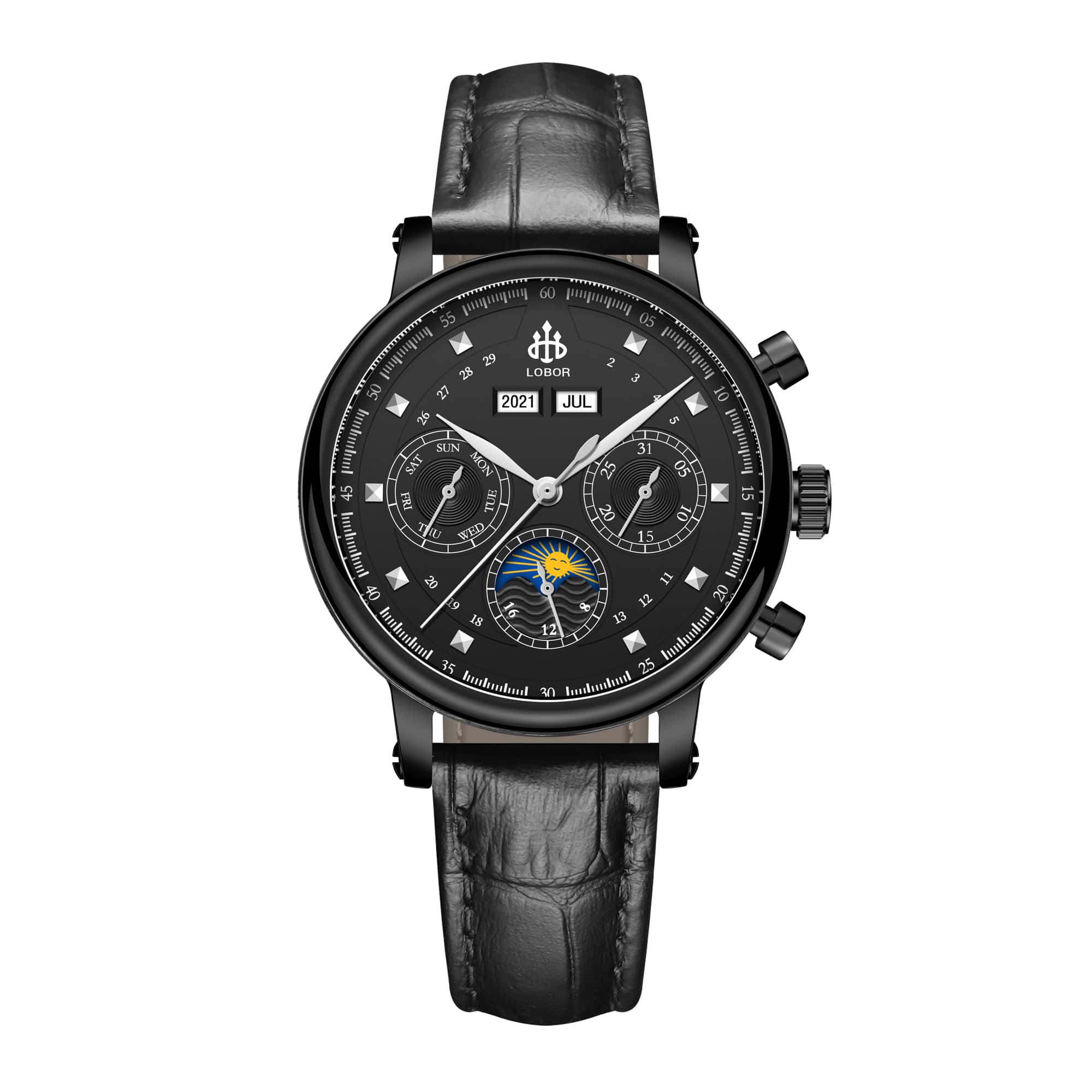 Black moonphase watch for women