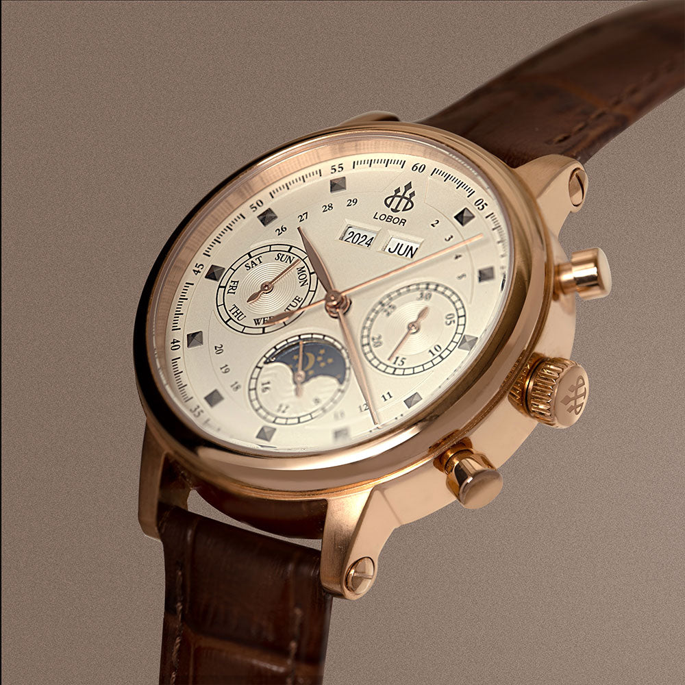 Brown moonphase watch for women