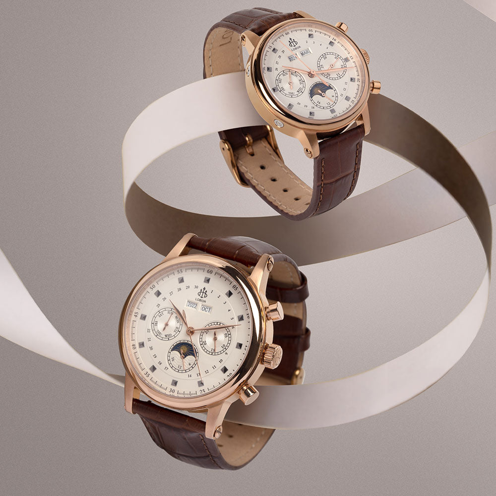 Brown moonphase watch for women