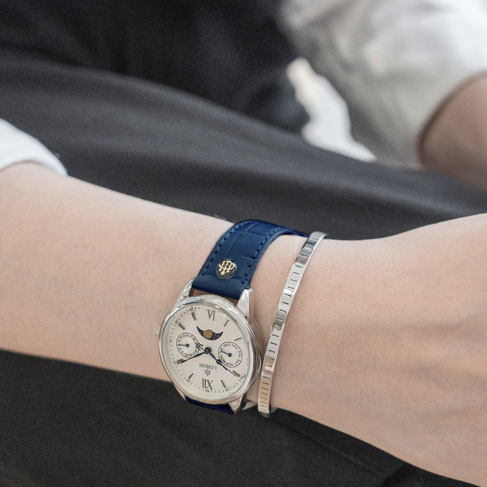 Blue moonphase watch for women